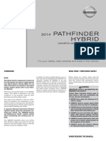 Nissan Pathfinder Hybrid 2014 Owner's Manual