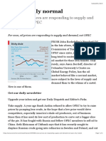 Artículo 1 - Abnormally normal - The oil market