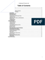 Configuring IP Access Lists