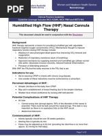 High Flow Nasal Prong Therapy Guidelines | PDF | Clinical Medicine ...