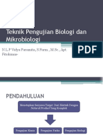 Teknik Pengujian Biologi Dan Mikrobiologi 