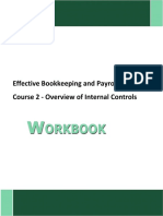 Effective Bookkeeping and Payroll Course 2 - Overview of Internal Controls