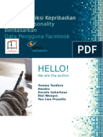 Sistem Prediksi Kepribadian Big Five Personality Berdasarkan Data Pengguna Facebook