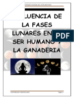 Influencia de Las Fases Lunares en El Ser Humano y La Ganaderia