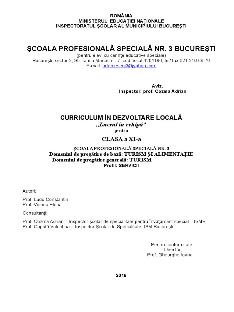 Cdl Clasa A Xi A Lucrul In Echipa