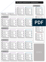ESTUDOS: Planejamento Semanal