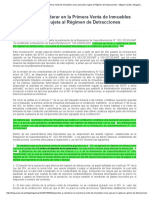 Aspectos A Considerar en La Primera Venta de Inmuebles Como Operación Sujeta Al Régimen de Detracciones