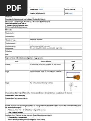 math lesson plan