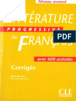 Littérature Progressive du français - Avancé Corrigés.pdf