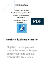 Nutricion de Plantas y Animales 