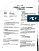 Titulo Ix Instalaciones Electricas, Mecanicas y Especialies-1