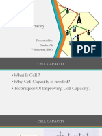 Cell Capacity: Presented By: Sardar Ali 7 Semester/BSC