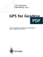 GPS For Geodesy: Peter J. G. Teunissen Alfred Kleusberg (Eds.)