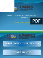 Absorción y Distribución de Nutrientes 09 - II