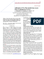 Isolation and Identification of Two Flavonoids From Acacia: Nilotica (Leguminosae) Leaves