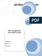 M.A Assignment: Physiography of India