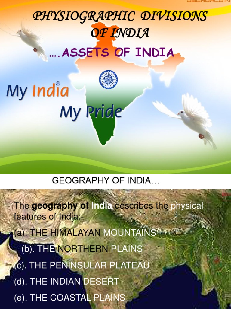 Physiographic Divisions of India | PDF | Geology | Earth Sciences