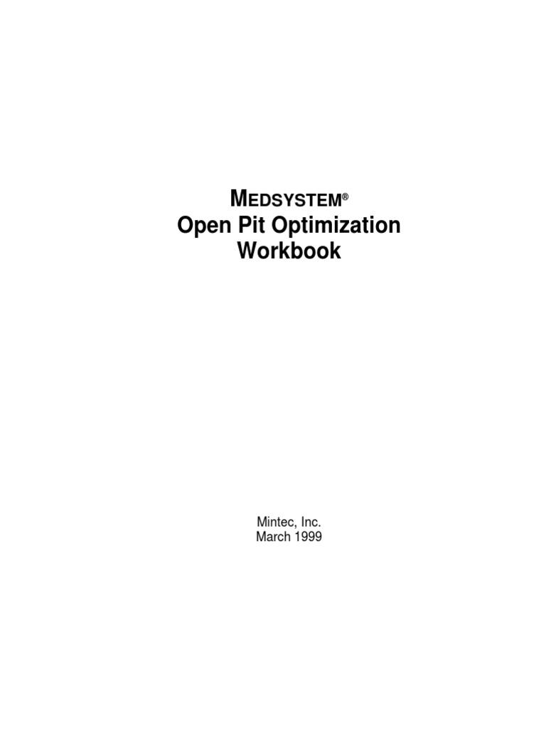 OpenPitOpt PDF | PDF | Mathematical Optimization | Coal Mining