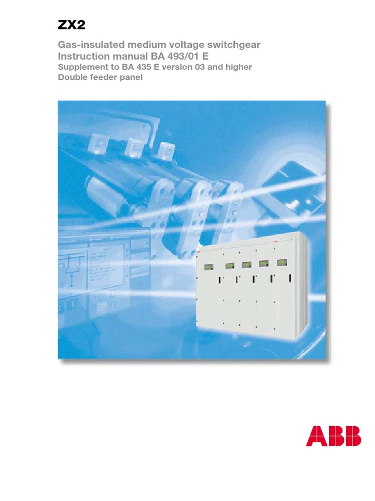 ABB ZX2 Double Feeder Panel Manual en PDF Conector eléctrico