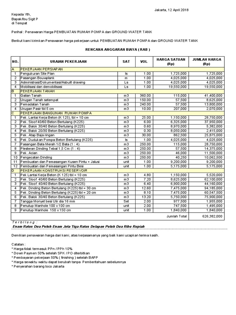 MRT Rab Rumah Pompa Dan GWT Gorontalo PDF PDF MRT Rab Rumah Pompa Dan GWT Gorontalo PDF PDF