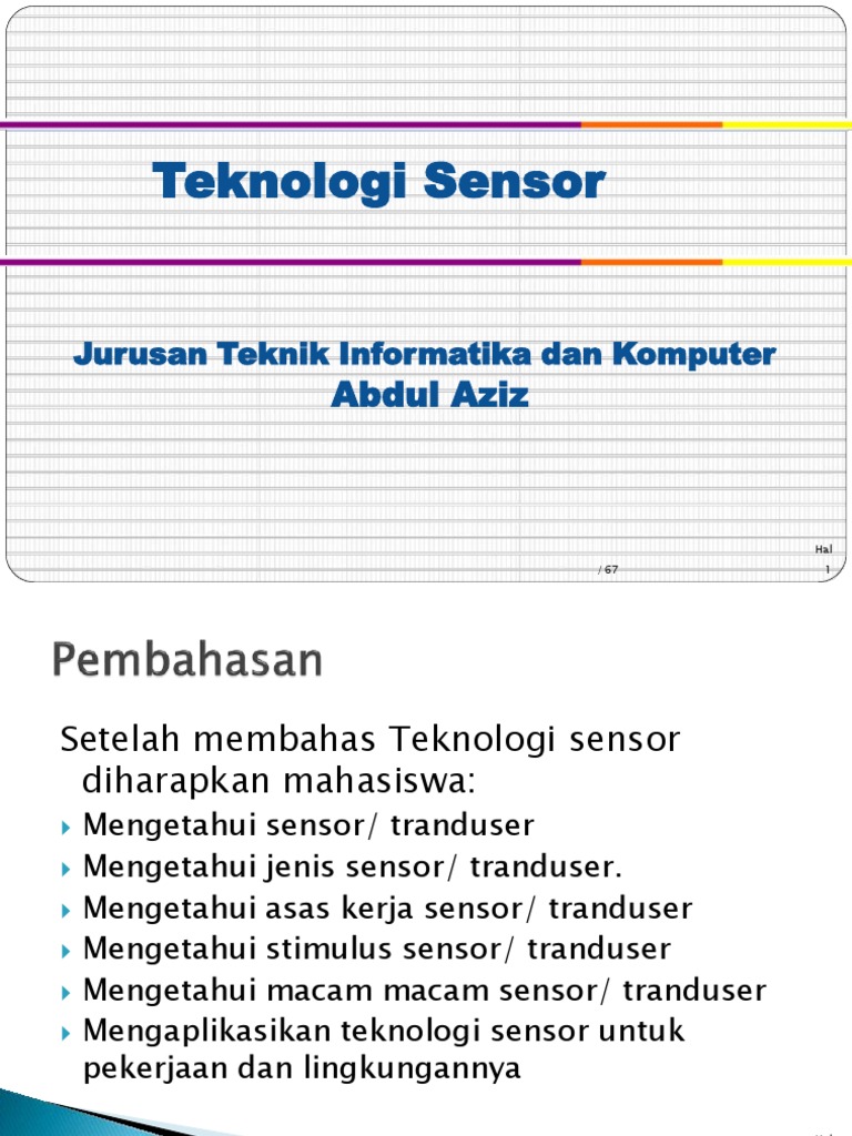 Pengenalan Sensor dan Tranduser | PDF | Teknologi & Rekayasa