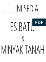 Jualan Esbatu MinyakTanah