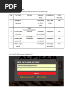 Test Cases For Login Page: Test Scenario: Verify On Entering Valid Username and Password To Login