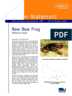 Action Statement: Baw Baw Frog