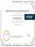 Certificate of Achievement