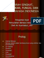 Sejarahsingkat, Kedudukan, Danfungsibahasa 18