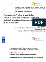 The Future Ain't What It Used To Be. Facets of The Crisis (Economic, Social and Political) Impact and Responses Developed in The Greek Case
