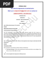 SMU MCA Sem-5th Spring 2018 Solved Assignments