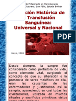 Historia de La Transfusion Sanguinea