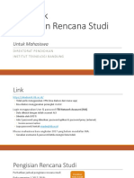 Petunjuk Pengisian Rencana Studi PDF