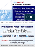 IEEE Embedded Project Titles from AutomiiZ chennai.