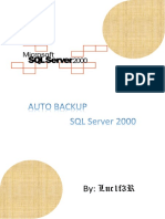 Auto Backup SQL Server 2000