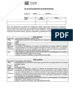 Registro de Antecedentes de Investigación....... 2