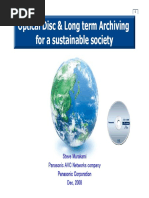 Optical Disc & Long Term Archiving For A Sustainable Society