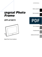 Digital Photo Frame: DPF-A73/E73