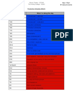 Production Schedule Daily