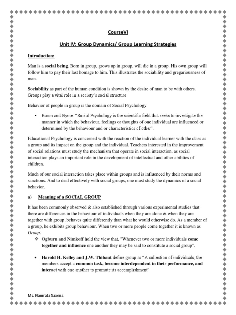 Understanding Group Dynamics in Education | PDF | Social Group | Leadership