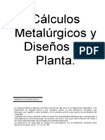 Calculos Metalurgicos y Diseños Planta