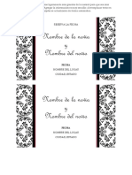 Tarjetas de boda personalizadas y actualizables