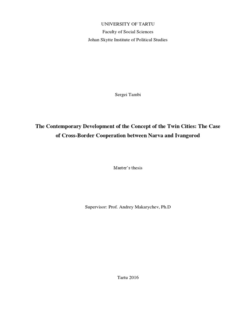 Tambi Sergei Ma 2016 | PDF | Estonia | Commonwealth Of Independent.