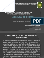 Apuntes y Reflexiones en Torno A Sus Aportes Al Estudio de La Ciudad " La Escuela de Chicago"