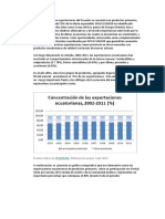 La Estructura de Las Exportaciones Del Ecuador Se Concentra en Productos Primarios