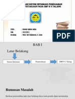 Perancangan Sistem Informasi Peminjaman Buku Perpustakaan Pada SMP