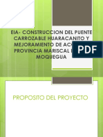 Eia - Construccion Del Puente Carrozable Huaracanito y Mejoramiento