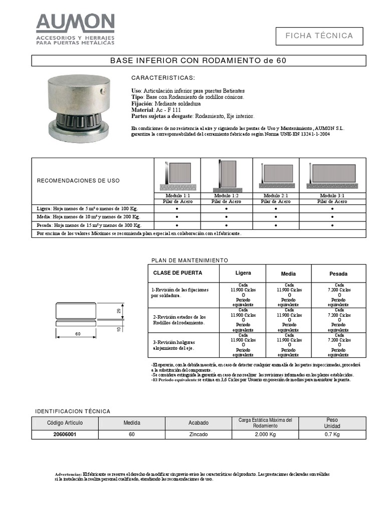 Base Inf Rod 20606001 | PDF