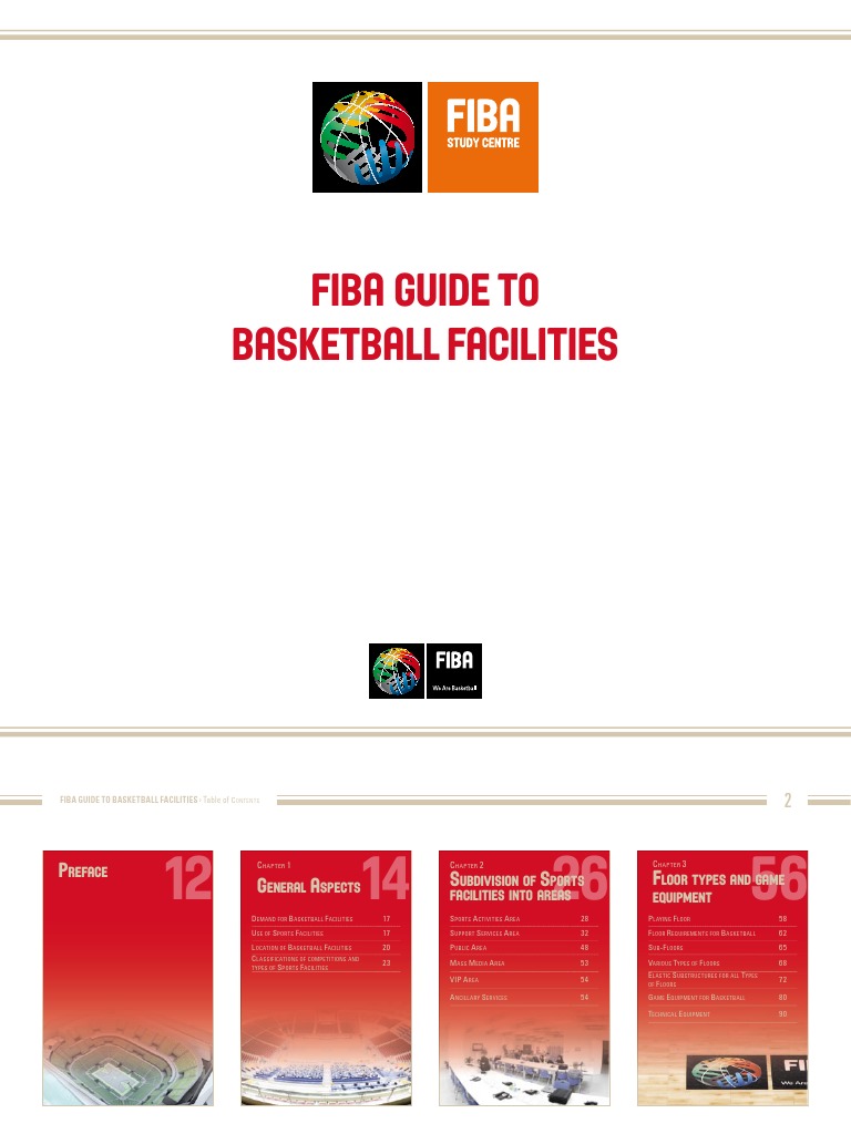 Fiba Guide To Basketball Facilities PDF PDF Sports Standardization